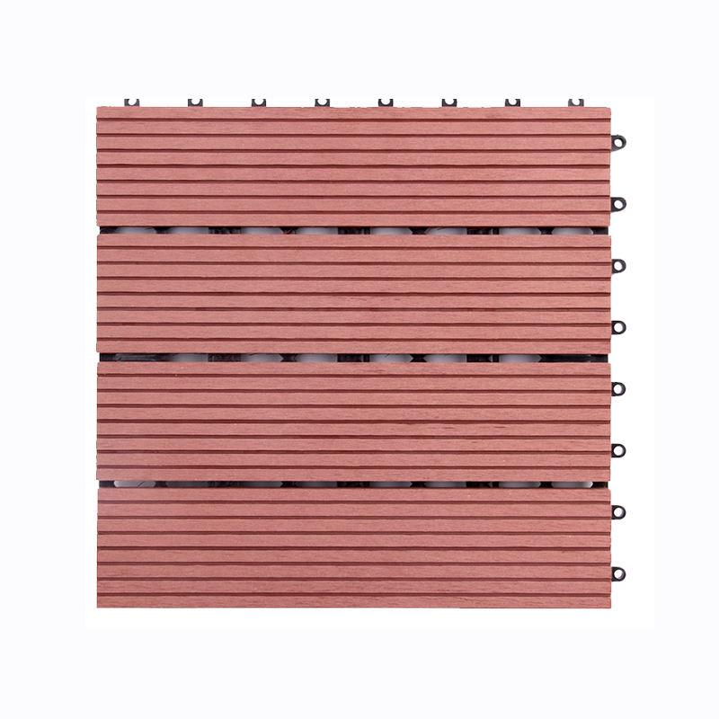 Dřevoplastový kompozitní WPC terasové dlaždice Inženýrská podlahová dekorace do zahrady